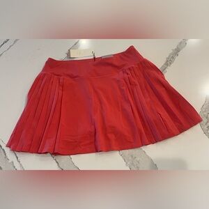 Calia Vibrant Red A-Line Side Pleat Golf Skort Large